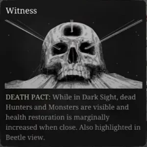 Witness, Death Pact Trait