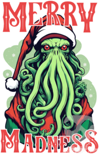 Merry Madness The Cthulhu Santas Dark Gaze Of Insanity Design