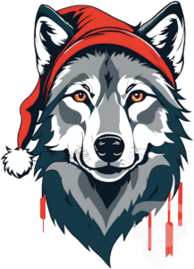 Christmas Wolf Shirt Santa Wolf Is Coming Design